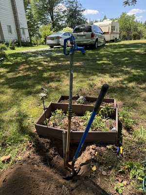 Replacement of an old yard hydrant - Replacement of an old yard hydrant at an old 1800’s farm house out with the old in with the new