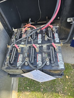 Batteries - The before and after battery replacement