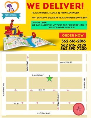 We Deliver! - Same day delivery! before 1pm
Doggie Uber for grooming - call for more details! We Deliver! - Same day delivery! before 1pm
Doggie Uber for grooming - call for more details!