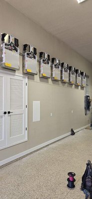 40 KW Battery Backup - This Grid Tied solar system incorporated 40 KWhr of Battery backup. This is the second system that Mohave Solar has installed for the homeowner!  This system allows the consumer to discharge solar power to the hone during the high  peak rated from the electric company instead or purchasing.  This system also allows the consumer to have power from the solar panels in a grid outage ! Call or email us to find out more!