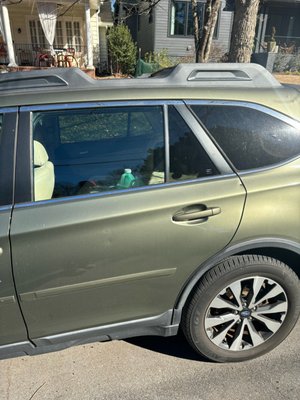 Subaru Outback Side Window Replaement in Atlanta, GA - In Atlanta, GA, we recently replaced the rear driver side window of a 2016 Subaru Outback, ensuring safety and aesthetics. Subaru Outback Side Window Replaement in Atlanta, GA - In Atlanta, GA, we recently replaced the rear driver side window of a 2016 Subaru Outback, ensuring safety and aesthetics.