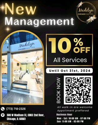 Grand Opening Under New Management!! - We are now under new management, and to celebrate this event, we are offering 10% on all services! Grand Opening Under New Management!! - We are now under new management, and to celebrate this event, we are offering 10% on all services!