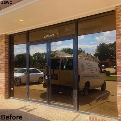 Allen TX - Commercial Window Cleaning - This customer’s windows had glue left behind by a previous tenant. I removed all the glue, cleaned, and squeegeed the glass — now they’re sparkling again! ✨ Allen TX - Commercial Window Cleaning - This customer’s windows had glue left behind by a previous tenant. I removed all the glue, cleaned, and squeegeed the glass — now they’re sparkling again! ✨