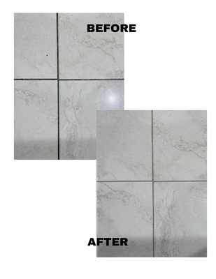 Grout cleaning - This was a grout cleaning job. Brought back some life to these tiles by cleaning those pesky grout lines.