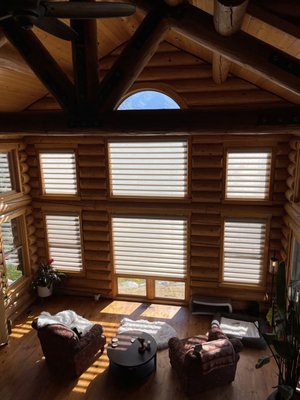 Mountain Side Cabin Installation - This installation was out in Cle Elum, WA at our client's stunning mountain cabin. Our installations will bring style, privacy, and protection to your home. The best thing about our Hunter Douglas products? The accentuation of your already stunning in-home features. This view is certainly something to be enjoyed! Mountain Side Cabin Installation - This installation was out in Cle Elum, WA at our client's stunning mountain cabin. Our installations will bring style, privacy, and protection to your home. The best thing about our Hunter Douglas products? The accentuation of your already stunning in-home features. This view is certainly something to be enjoyed!