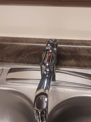 Kitchen Faucet Repair - the old kitchen sink had a rotted faucet and I replaces the plumbing and also kitchen faucuet