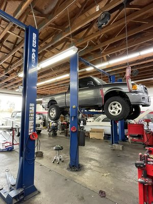 Suspension - Your suspension system connects your car’s body to its wheels. It is comprised of several components, including springs, shock absorbers, and tires. All these parts work together to make sure your drive is smooth and comfortable. If something seems off with your suspension system, your vehicle’s safety and driveability may be jeopardized. After a thorough inspection and diagnosis, we will identify the problem with your suspension, and you will be back on the road before you know it. Suspension - Your suspension system connects your car’s body to its wheels. It is comprised of several components, including springs, shock absorbers, and tires. All these parts work together to make sure your drive is smooth and comfortable. If something seems off with your suspension system, your vehicle’s safety and driveability may be jeopardized. After a thorough inspection and diagnosis, we will identify the problem with your suspension, and you will be back on the road before you know it.