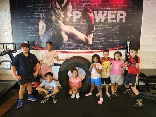 TKO Kids - We offer boxing classes for kids, too!
Our TKO Kids program is divided into 2 groups: Ages 5-8 and ages 9-12.

Classes are offered on Tuesdays and Thursdays
4:30-5pm = Ages 5-8
5-5:45pm = Ages 9-12

TKO is $79/month per child
