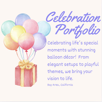 Premium - Explore our stunning balloon decor projects featuring arches, flowers, toys, cubes, fabric and etc. 
Perfect for any event, starting at just $449. 
Let us bring your celebration to life with creative and vibrant designs!