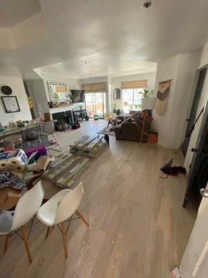Floor installed - It was done of 2 days, it was 500 sqft Floor installed - It was done of 2 days, it was 500 sqft