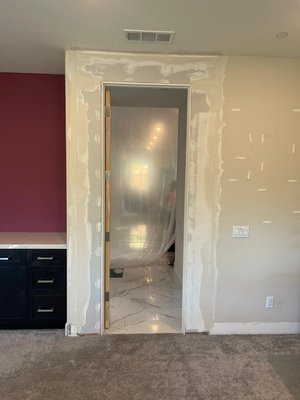 New door installation - New door and paint New door installation - New door and paint