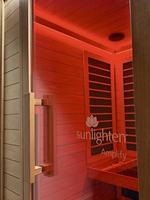 Infrared Sauna in the Sweat Suite - Infrared Sauna Therapy has benefits of deep, gentle heat designed to support recovery, relaxation, circulation, inflammatory support, skin wellness, and healthy aging. Infrared technology warms the body directly, promoting a restorative sweat and helping you feel your best from the inside out.