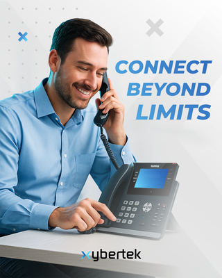 VoIP Business Phone System - Xybertek designed and implemented a modern VoIP phone system for a growing business seeking reliable communication, improved call quality, and support for remote employees. The project replaced a legacy phone system with a cloud-based VoIP solution that delivers flexibility, scalability, and significant cost savings.
Our team handled the entire process—from planning and number porting to installation, configuration, and user training—ensuring a smooth transition with zero downtime. VoIP Business Phone System - Xybertek designed and implemented a modern VoIP phone system for a growing business seeking reliable communication, improved call quality, and support for remote employees. The project replaced a legacy phone system with a cloud-based VoIP solution that delivers flexibility, scalability, and significant cost savings.
Our team handled the entire process—from planning and number porting to installation, configuration, and user training—ensuring a smooth transition with zero downtime.