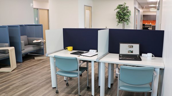 Coworking at Office Evolution Hillsboro - Whether you are a college student, small business owner, remote worker, or business professional, a shared workspace might be just the solution you are looking for.
Coworking is part of the flexible workspace phenomenon. With a coworking membership at Office Evolution you have access to a variety of work spaces. When the majority of your work day can be accomplished at a desk, you can work at a study carrel in the business lounge. If you need to make a phone call, step into one of our phone booths. Need to meet with a client or attend a lengthy zoom meeting? We have private flex offices dedicated for just that purpose. There are also larger meeting rooms for workshops and training events.
At Office Evolution Hillsboro we create an environment that inspires collaboration, innovation, and connection. Coworking at Office Evolution Hillsboro - Whether you are a college student, small business owner, remote worker, or business professional, a shared workspace might be just the solution you are looking for.
Coworking is part of the flexible workspace phenomenon. With a coworking membership at Office Evolution you have access to a variety of work spaces. When the majority of your work day can be accomplished at a desk, you can work at a study carrel in the business lounge. If you need to make a phone call, step into one of our phone booths. Need to meet with a client or attend a lengthy zoom meeting? We have private flex offices dedicated for just that purpose. There are also larger meeting rooms for workshops and training events.
At Office Evolution Hillsboro we create an environment that inspires collaboration, innovation, and connection.
