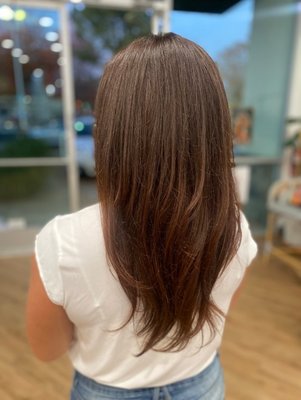 Hair By Claire - Welcome to Claire's 2025 portfolio. Claire is a haircutting specialist, she does anything from long layered to short. She loves to create body & movement in her cuts. Claire also does dimensional hair color.

We will update this portfolio monthly, you can find her latest work on instagram @Claire_chichester