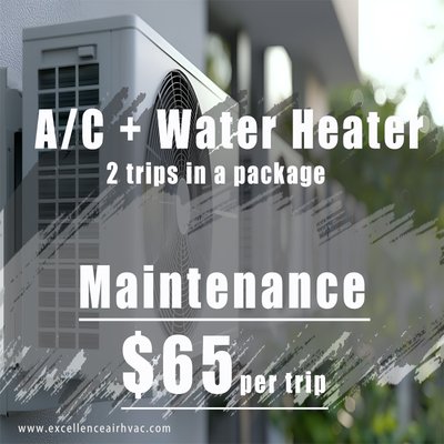 A/C + Water Heater - Annually Maintenance A/C + Water Heater - Annually Maintenance