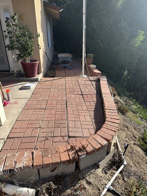 WALKWAY PAVERS WITH
WOOD FENCE. - In this project the client asked us for a wooden fence and a level paver path, because his old pavers were uneven and he wanted us to extend the pavers to the entrance of his driveway so that they can walk safely. WALKWAY PAVERS WITH
WOOD FENCE. - In this project the client asked us for a wooden fence and a level paver path, because his old pavers were uneven and he wanted us to extend the pavers to the entrance of his driveway so that they can walk safely.
