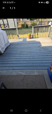 Deck repair and addition to driveway - This was a deck that needed redone and an addition to a driveway.