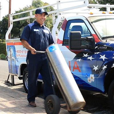 Portable exchange tank delivery - We offer portable exchange tank delivery for areas where traditional water softening may not be possible. Portable exchange tank delivery - We offer portable exchange tank delivery for areas where traditional water softening may not be possible.