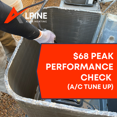 $68 Peak Performance Check - Keep your HVAC system running at its best with our $68 Peak Performance Check. Our experienced technicians will inspect, clean, and tune your system to help improve efficiency, prevent breakdowns, and keep your home comfortable year-round. It’s an affordable way to protect your investment and avoid surprise repairs—schedule yours today!