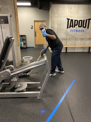 Tapout Fitness - Thigpen’s Cleaning Services on the job! Tapout Fitness - Thigpen’s Cleaning Services on the job!