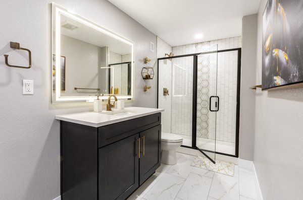 Bathrooms - Check out ElkStone's work on these basement bathrooms. Bathrooms - Check out ElkStone's work on these basement bathrooms.