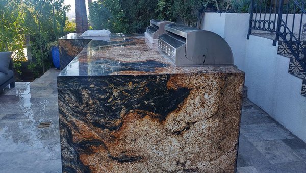 Beautiful BBQ - Beautiful BBQ, the material was provided by Luxiomer Stone Gallery, construction made by Renovva Stone Master, the average time to complete this project was two weeks from the moment, our professionals started taking the measurements till the grills installation, our companies took care of all permits and all you need for the city, remember all towns have different regulations, for more information contact us, we can help you. Visit our showroom; we have more than 300 slabs in stock and many samples you will love.
