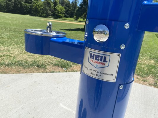 Serving Our Community - Heil Plumbing was honored to donate this water fountain with a bottle filler and dog waterer in Centennial Park North Ellicott City MD in June 2021. Stop by and have a drink! Serving Our Community - Heil Plumbing was honored to donate this water fountain with a bottle filler and dog waterer in Centennial Park North Ellicott City MD in June 2021. Stop by and have a drink!
