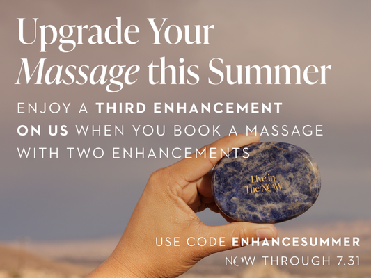 Choose any two enhancements and enjoy a third enhancement on us - The best summer staycations start with self-care. Choose any two enhancements and enjoy a third enhancement on us with code ENHANCESUMMER. Book NOW through 7.31.26 Choose any two enhancements and enjoy a third enhancement on us - The best summer staycations start with self-care. Choose any two enhancements and enjoy a third enhancement on us with code ENHANCESUMMER. Book NOW through 7.31.26