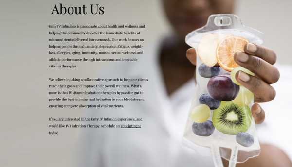 About Us - Learn more on our website: https://www.envyivinfusions.com/ About Us - Learn more on our website: https://www.envyivinfusions.com/