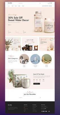 Candles store - Candles e-commerce website