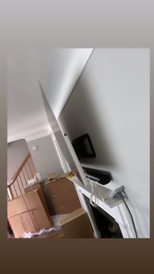 Tv mount with added receptacle for wire concealment. - This customer wanted a tv mount with no wire showing so I added a outlet behind tv to conceal any wires coming from tv. Tv mount with added receptacle for wire concealment. - This customer wanted a tv mount with no wire showing so I added a outlet behind tv to conceal any wires coming from tv.