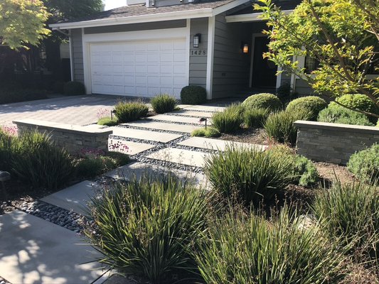 New front yard to replace tired, water-thirsty lawn - New front yard to replace tired, water-thirsty lawn