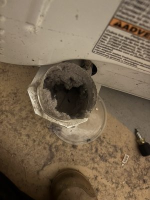 Dryer vent cleaning - Cleaned out a customer’s dryer vent
