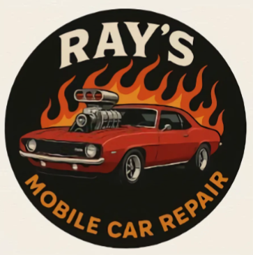 Automotive Marketing - This logo is part of a recent marketing project completed by Web Demo for a start-up business in the automotive sector. We also created Ray's business cards, clothing, and a website at www.raysmobileautorepair.com