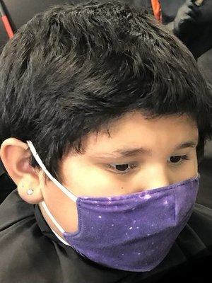 Fade , shear cut on top - Clipper and shear haircut