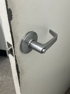 New Privacy lever for commercial customer - This customer got a brand new Grade 1 Privacy Lever to replace their old one on their bathrooms.