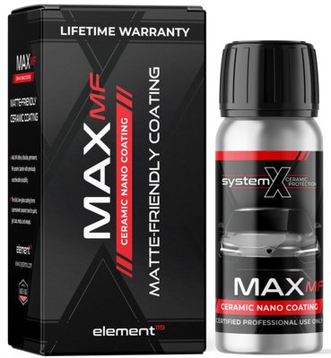 System X Max MF - MATTE FRIENDLY 9H COATING
SYSTEM X MAX MF™ IS THE FIRST-OF-ITS-KIND CERAMIC NANO-COATING
SPECIALLY DESIGNED TO RETAIN THE NATURAL LOOK OF MATTE AND SATIN PAINT,
WRAPS, AND PPF ALL WHILE PROTECTING THE SURFACE FINISH IN THE INDUSTRY-
PROVEN MAX RESIN SYSTEM.
MAX MF™ IS THE IDEAL COATING OFFERING FOR MATTE PAINT, MATTE/SATIN
WRAPS & PPF. System X Max MF - MATTE FRIENDLY 9H COATING
SYSTEM X MAX MF™ IS THE FIRST-OF-ITS-KIND CERAMIC NANO-COATING
SPECIALLY DESIGNED TO RETAIN THE NATURAL LOOK OF MATTE AND SATIN PAINT,
WRAPS, AND PPF ALL WHILE PROTECTING THE SURFACE FINISH IN THE INDUSTRY-
PROVEN MAX RESIN SYSTEM.
MAX MF™ IS THE IDEAL COATING OFFERING FOR MATTE PAINT, MATTE/SATIN
WRAPS & PPF.