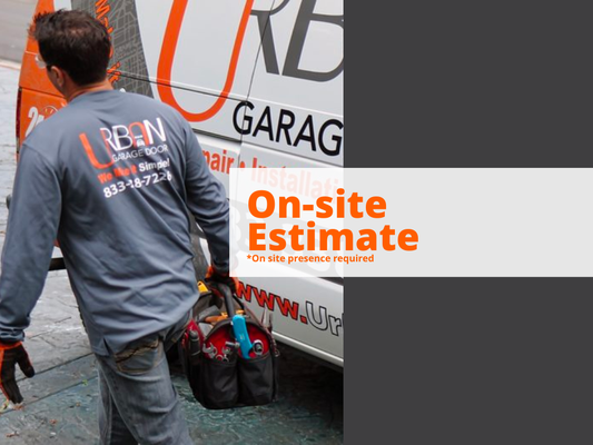Garage Door On-site  Estimate - Your garage door or gate is more than just an entry point to your home - it's also one of the largest and most important mechanical systems. When it stops functioning properly, it can cause inconvenience and safety risks for your family. Don't wait until it's too late to address the issue.

At Urban Garage Door™, we understand the complexities of garage doors and gates, and we're here to help with all your installation needs. Our team of experienced and professional mechanics can install a new garage door or gate that not only looks great but also functions flawlessly. We only use high-quality materials and the latest technology to ensure your garage door or gate is reliable, safe, and secure.

Whether you're building a new home or replacing an old garage door, we can help you find the perfect solution that fits your budget and style. Our installation services are quick, efficient, and affordable, and we always strive to exceed your expectations.

Contact us today to learn more about our garage door and gate installation services and schedule a consultation with one of our experts.