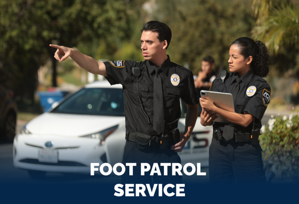 Foot Patrol Security Guard Services - We sent trained security officers on structured foot patrols across properties, common areas, perimeters, and key locations. Our officers stayed at ground level, spotted potential risks early, kept a visible presence throughout, and responded promptly to any incidents.