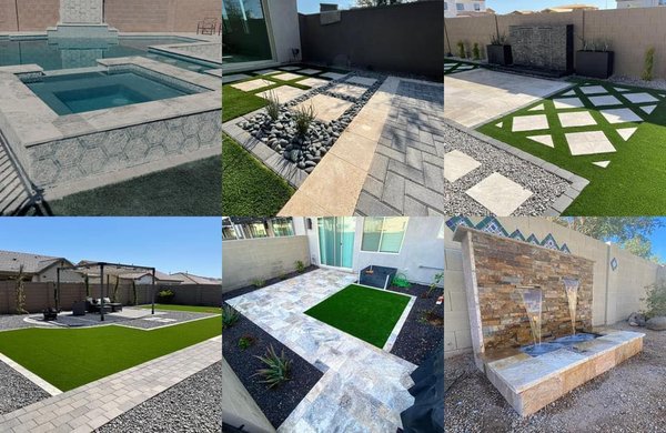 Completed Projects - This is a photo of multiple projects that have been completed.