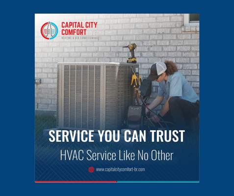 Baton Rouge’s Trusted HVAC – Honesty and Comfort Year-Round - Capital City Comfort provides expert heating, cooling, and insulation services for Baton Rouge and surrounding areas. With upfront, honest pricing, friendly service, and a 12-year Mitsubishi warranty, you’ll enjoy total peace of mind.
Call today for a free estimate and reliable comfort solutions!