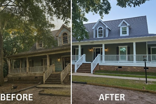 Before & After - This is what we do. By applying our knowledge and performing our work with great dedication, we can take your home from a sad look to a young, shiny, and new color, as if the years hadn't connected the past. Before & After - This is what we do. By applying our knowledge and performing our work with great dedication, we can take your home from a sad look to a young, shiny, and new color, as if the years hadn't connected the past.