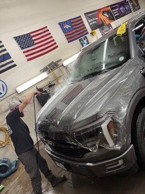 3M Clear Bra Applications - Clear bra is a paint protection film that is applied to the front of your vehicle to protect against rock chips, scratches, and other common paint damage that can occur from the road.