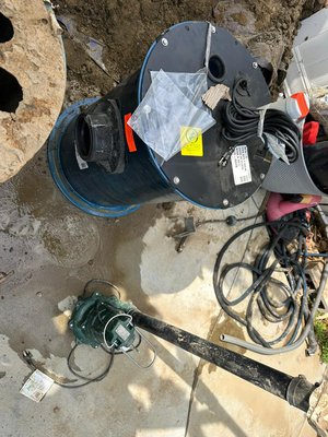 Sump Pump Replacement - Fix it quick plumbing will need to break concrete with jackhammer.
Fix it quick plumbing will need to excavate approx 3 1/2 ft to expose basin.
Fix it quick plumbing will replace basin and re connect basin to existing pipes with new abs fittings and connections.
Fix it quick plumbing will turn on sump pump to ensure there are no leaks or issues and is working proper.
Parts labor material included 
3yr warranty parts
1yr workmanship