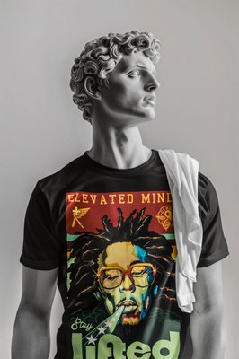 "Custom Printed Apparel Of Our In House Brand." - These are a series of photos highlighting some of our IN-HOUSE Custom Designed Graphic T-shirts. We take great pride when asked by a customer to design something for their clothing brand or just a one off design to bookmark an important memory. We use Adobe Illustrator to create most of our custom graphics to insure that when image is enlarged or minimized there will be no pixelation.
