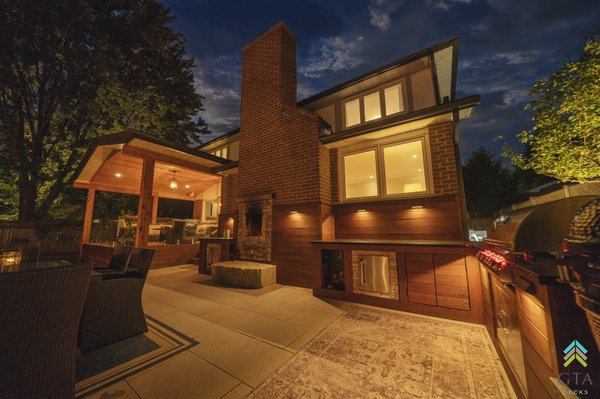 Custom Project Full Scope 2022 - IPE Deck , frameless glass railings, stone , outdoor custom kitchen, roof structure Custom Project Full Scope 2022 - IPE Deck , frameless glass railings, stone , outdoor custom kitchen, roof structure