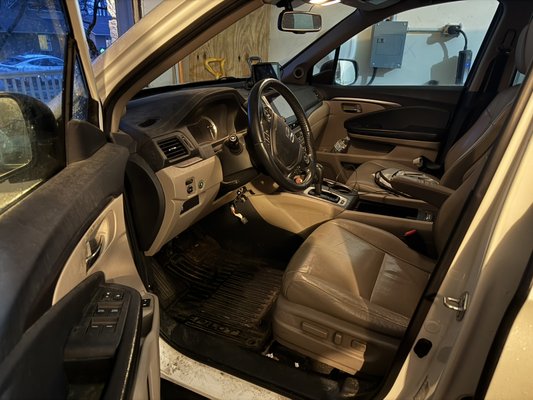 Full Interior Detail - Just detailed a family SUV. Love the transformation! Was able to remove years of grime and residue from road trips with small kids. I had to empty my vacuum quite a few times from piles of pine needles! It’s impressive how much can be hiding under the seats in a car.

It was really pleasant getting to know the owner of the car, and we had a great conversation about detailing and similar interests. They even let me play them a song on piano!