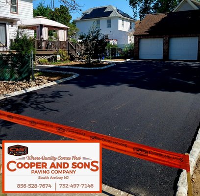 Driveway remodel of 2022! - This was an overhaul on a old cement driveway. We expanded driveway and added Belgium blocks on all edges for a premium look.