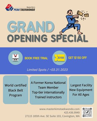 Grand Opening Special - Book a free trial now, and get a $150 off coupon. Limited-time offer. Grand Opening Special - Book a free trial now, and get a $150 off coupon. Limited-time offer.